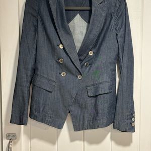 WHBM denim look blazer —2